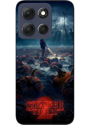 Силиконовый чехол epik для motorola g86 5g с принтом stranger things шериф