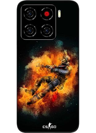 Силіконовий чохол epik для zte blade a56 з принтом контр страйк