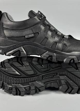Тактические кроссовки gore-tex termo черные (автошнуровка)
