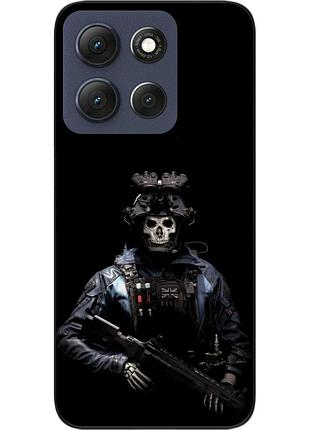 Чехол силиконовый epik для motorola g86 5g с картинкой pubg призрак в маске