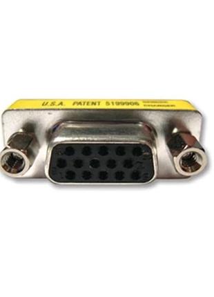 Переходник kramer ad-gf/gf vga (hd15) розетка-розетка