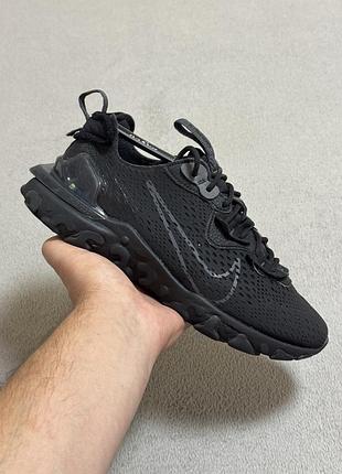 Nike react vision black 41р 26см кросівки оригінал