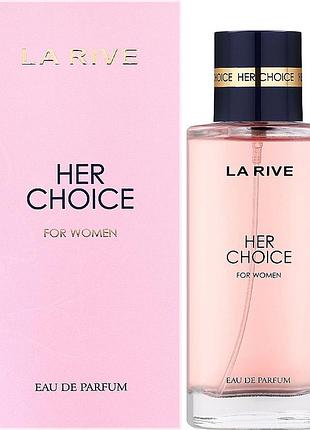 Тестер жіночої парфумованої води la rive her choice