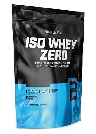 Сывороточный изолят biotech iso whey zero, 454 грамм - белый шоколад