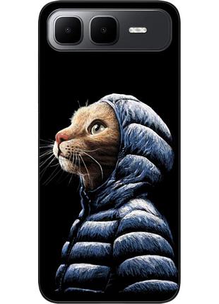 Бампер силіконовий чохол epik для infinix smart 10 plus (x6725b) з принтом кіт у куртці