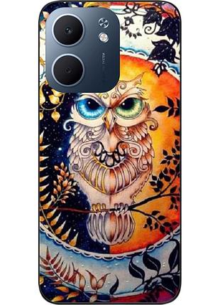 Силиконовый чехол epik для oppo a5x с принтом сова