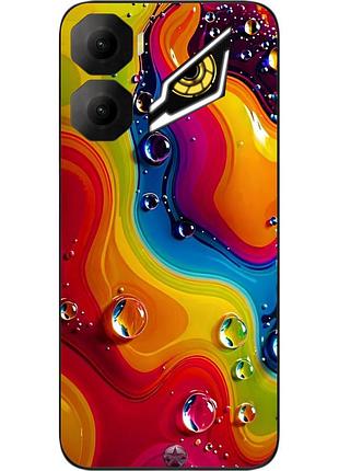 Чехол силиконовый epik для zte nubia neo 3 5g с изображением радужный поток