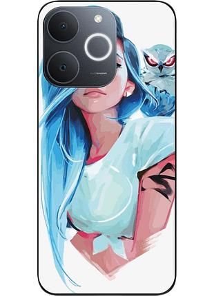 Силіконовий чохол epik для realme note 70 з принтом дівчина з совою