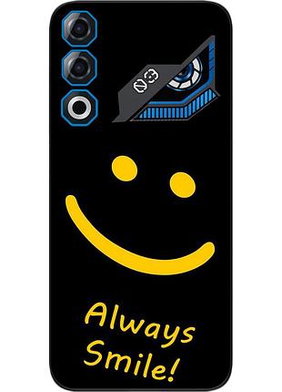 Чехол силиконовый epik для zte nubia neo 3 gt 5g с изображением с надписью always smile
