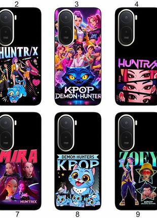 Силиконовый чехол kpop demon hunters для xiaomi poco c81 pro кей-поп дизайн