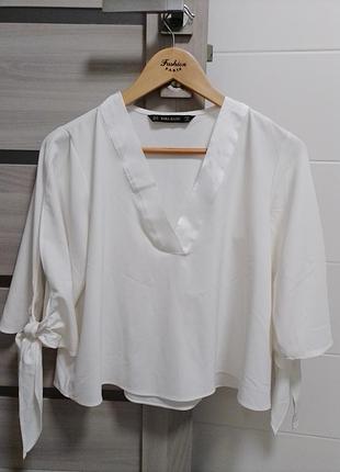 Блузка белая zara