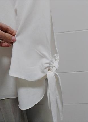 Блузка белая zara 6