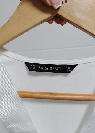 Блузка белая zara 8