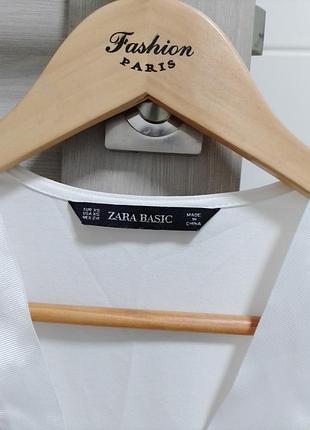 Блузка белая zara 3