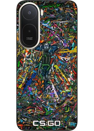 Силіконовий чохол epik для xiaomi redmi a7 pro з малюнком cs go guns