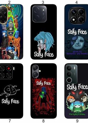 Силиконовый чехол салли фейс sally face для samsung xiaomi iphone realme vivo zte oppo motorola nokia tecno infinix poco