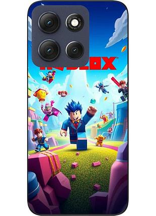 Чехол силиконовый epik для motorola moto g56 5g с принтом roblox яркий мир
