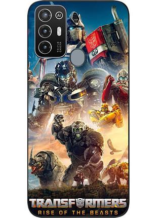 Силиконовый чехол epik для zte blade a52 с картинкой трансформеры