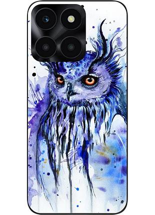 Силиконовый чехол epik для honor x6a с картинкой сова акварель