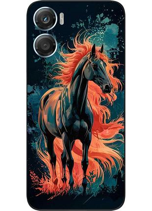 Силіконовий чохол epik для motorola g06 з малюнком вихор полум'я