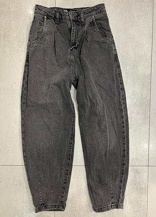 Джинси zara balloon/barrel fit, розмір 32, сірі