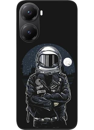 Силіконовий чохол бампер epik для xiaomi poco x7 pro з картинкою космонавт і місяць