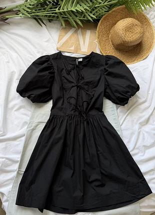 Бавовняна сукня h&m