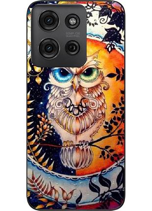 Силіконовий чохол epik для motorola g75 5g з картинкою сова