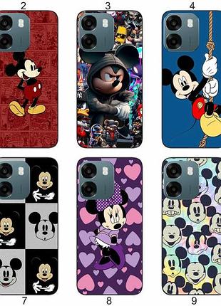 Силіконовий чохол мікі маус mickey mouse для oppo a6 діснеївська естетика
