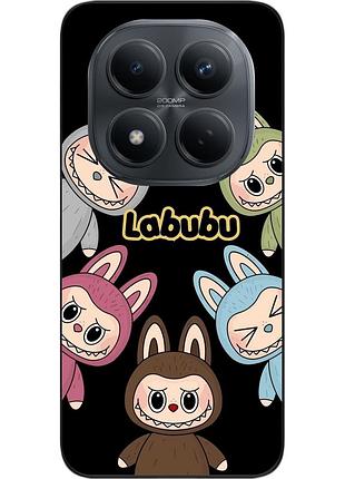 Чехол силиконовый epik для xiaomi redmi note 15 pro 5g с принтом labubu команда