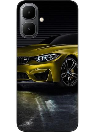 Силиконовый чехол epik для infinix smart 10 (x6725) с принтом желтая машина