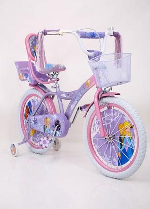 Дитячий двоколісний велосипед (від 6 років) на 20 дюймів 19ps01-20 princess фіолетовий