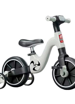 Беговел велосипед 2в1 на eva колесах с фарой и музыкой best trike bt-17002