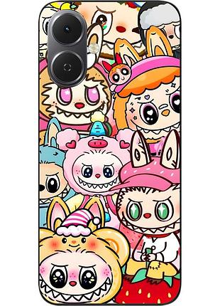 Чохол силіконовий epik для tecno spark go 2 (km4) з зображенням labubu натовп