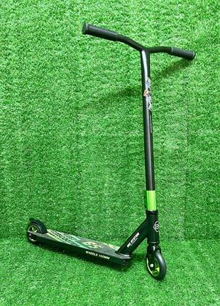 Самокат трюковый bs-18109 best scooter hic-система, пеги, алюминиевый диск и дека, колёса pu,