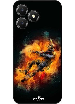 Силіконовий чохол epik для zte blade a36 з принтом контр страйк