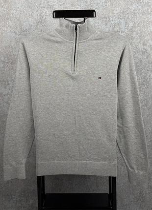 Чоловічий светр 1/3 зіп tommy hilfiger розмір l
