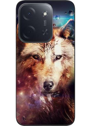 Силіконовий чохол epik для xiaomi poco c85 з принтом космічний вовк