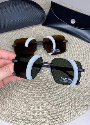 Якісні сонцезахисні чоловічі окуляри безобідкові polarized porsche design поляризовані з захистом від уф чорний