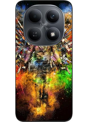 Силіконовий чохол epik для xiaomi redmi note 15 4g / 5g з принтом яскравий воїн
