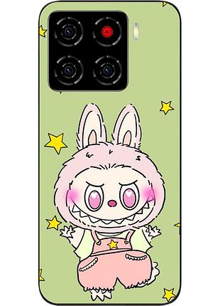 Чехол силиконовый epik для zte blade a56 с принтом labubu звездный зайчик