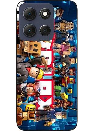 Чехол силиконовый epik для motorola g86 5g с принтом roblox классические герои