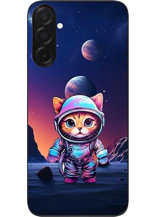 Чехол силиконовый epik для samsung galaxy a27 5g с принтом кот-астронавт