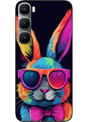 Чехол силиконовый epik для infinix hot 60 pro plus (x6886) с принтом радужный кролик