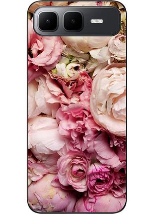 Чохол силіконовий epik для infinix smart 10 plus (x6725b) з принтом півонії