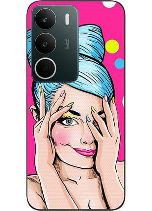 Силіконовий чохол epik для realme c71 4g з картинкою дівчина поп арт