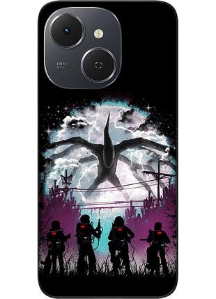 Силіконовий чохол epik для tecno spark 40c (km4k) з принтом stranger things монстр