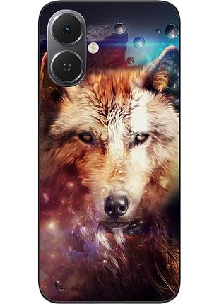 Силіконовий чохол epik для tecno spark go 2 (km4) з принтом космічний вовк