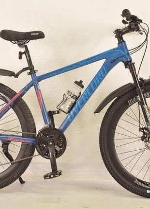 Гірський спортивний велосипед алюмінієвий 26 дюймів shimano s700 mercury-overlord 24 швидкості з крилами