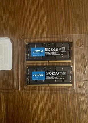 Crucial 64gb (2×32gb) ddr5-4800